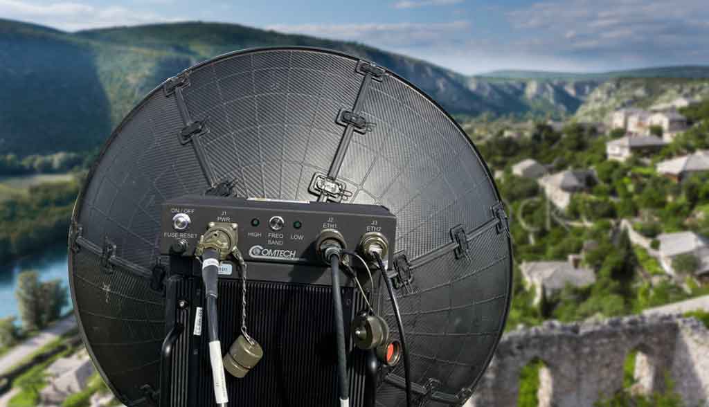 Troposcatter OTH solutions were vital in maintaining network backbones during the Balkan confict